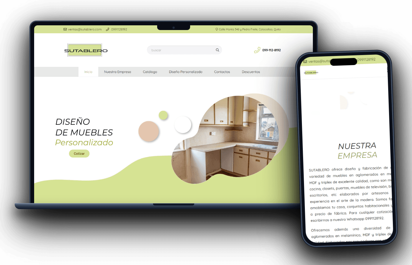 Sutablero · Fabricación de Muebles y E-commerce